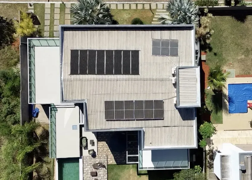 Projeto de energia solar executado pela Mavo em Brasília